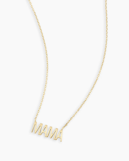 14K Gold Mama Necklace