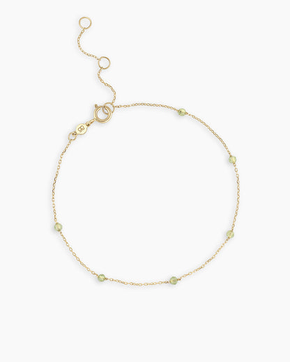 14K Gold Newport Birthstone Bracelet