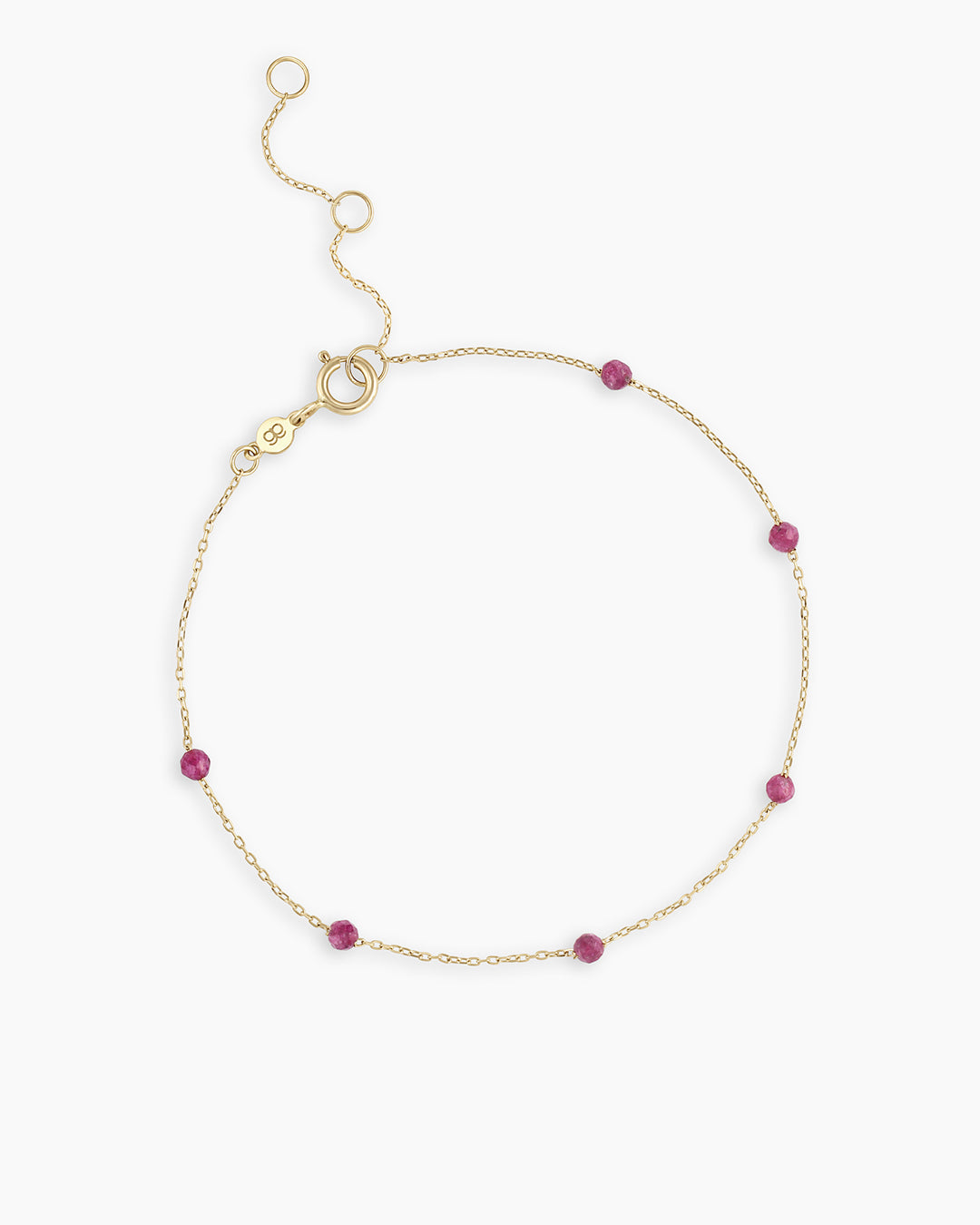 14K Gold Newport Birthstone Bracelet