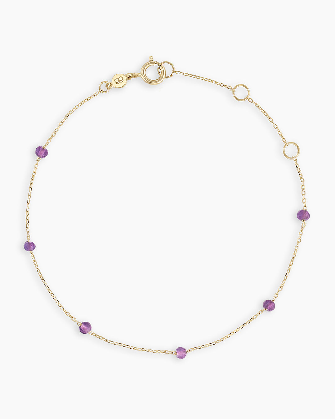 14K Gold Newport Birthstone Bracelet