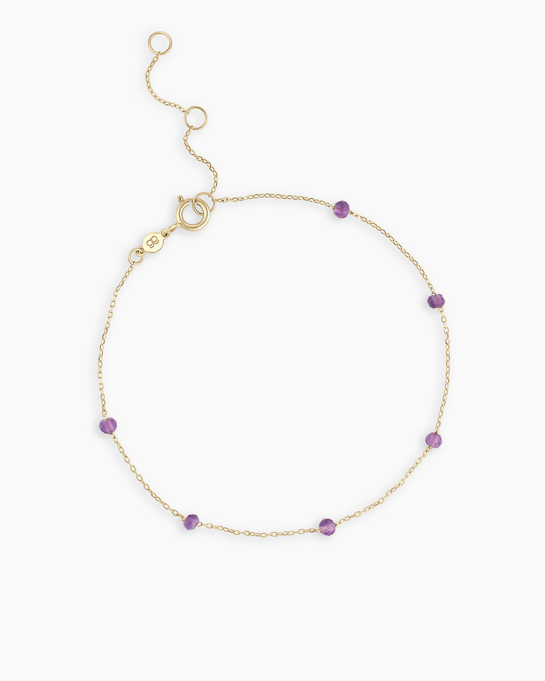 14K Gold Newport Birthstone Bracelet