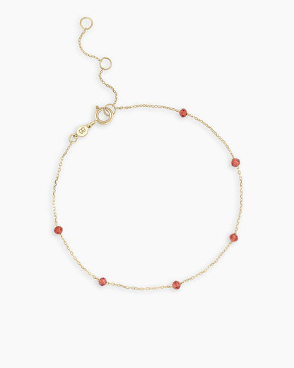 14K Gold Newport Birthstone Bracelet