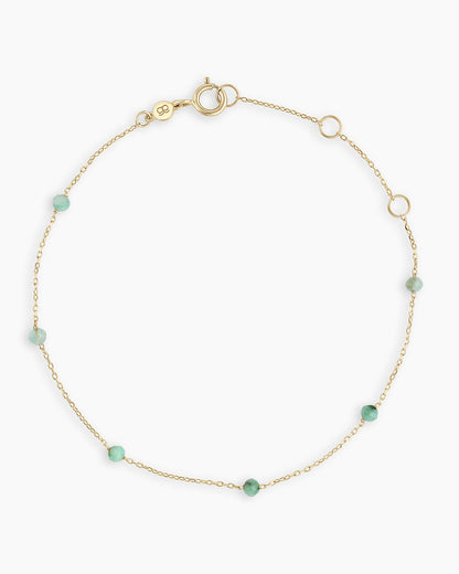 14K Gold Newport Birthstone Bracelet