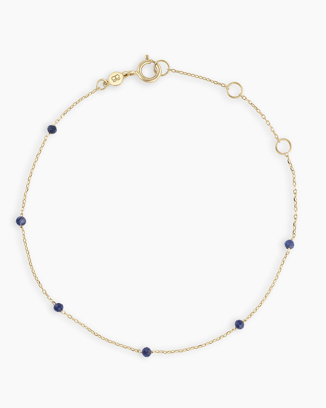 14K Gold Newport Birthstone Bracelet