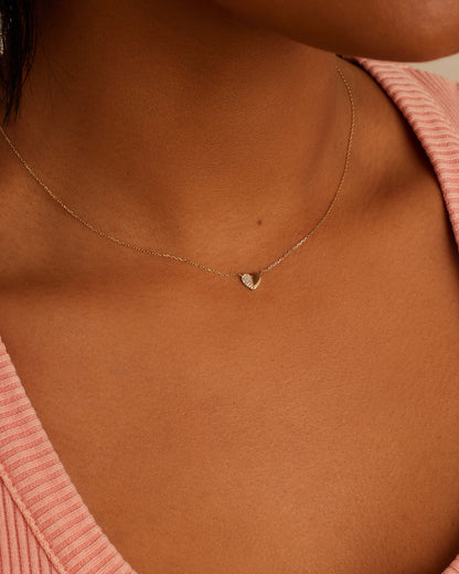 14K Diamond Bond Necklace