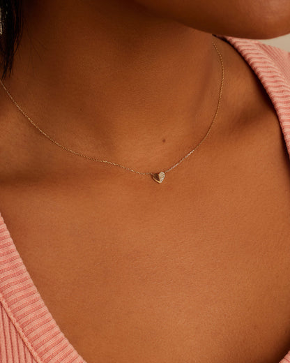 14K Diamond Bond Necklace