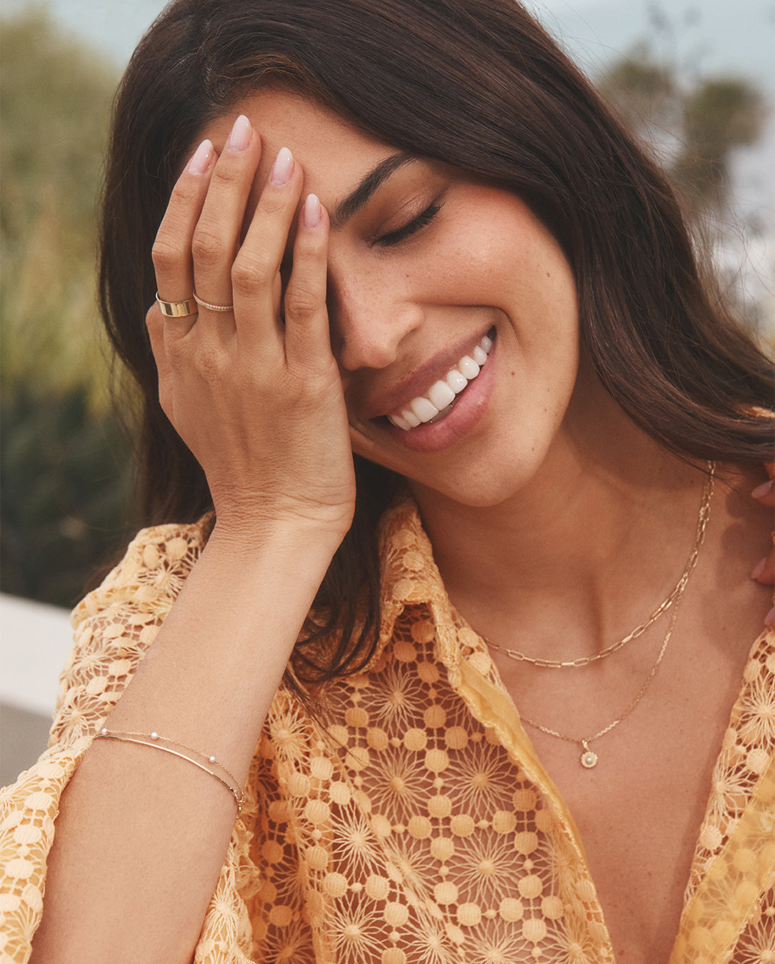 14K Gold Sun Birthstone Charm Necklace