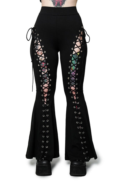 Alice Lace-Up Flare Pants