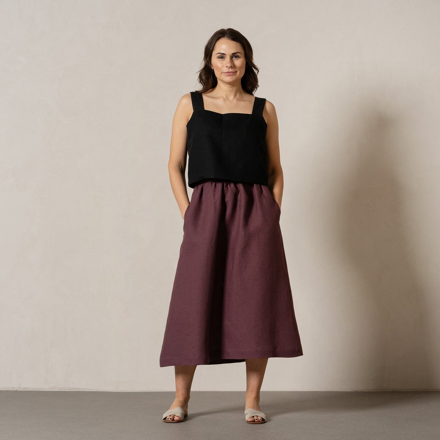 Linen Maxi Skirt Sophia