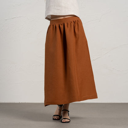 Linen Maxi Skirt Sophia