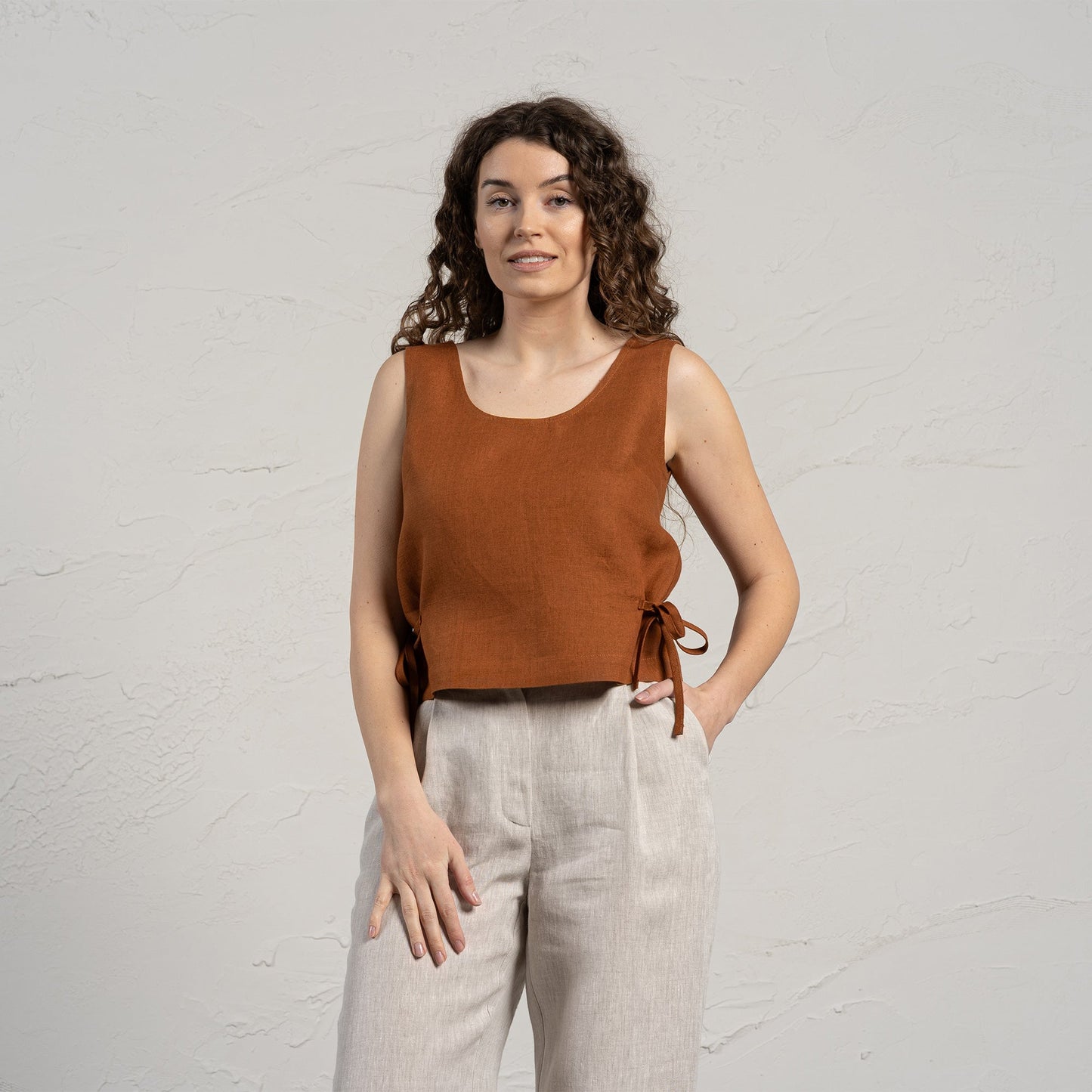 Crop Top with Side Ribbons Audrey