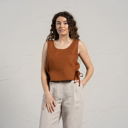 Crop Top with Side Ribbons Audrey