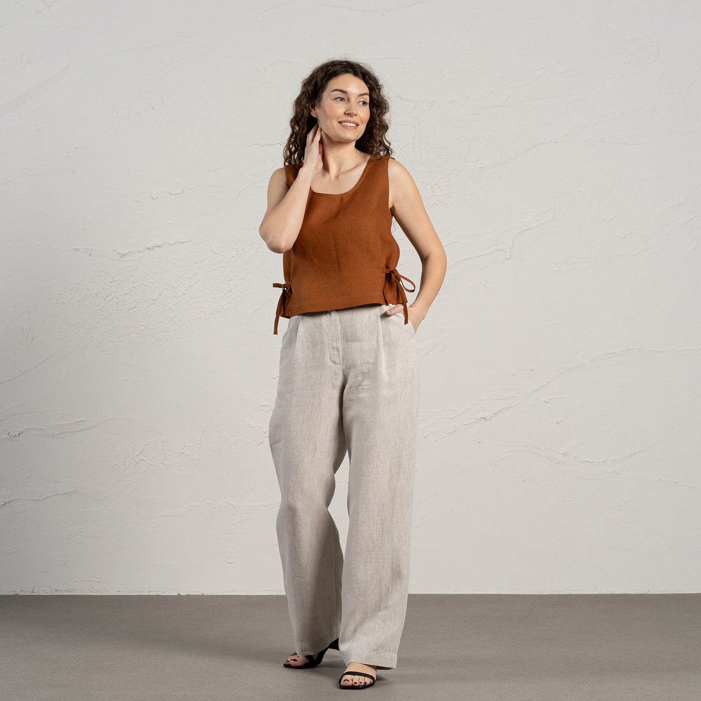 Bow Side Tie Top Audrey