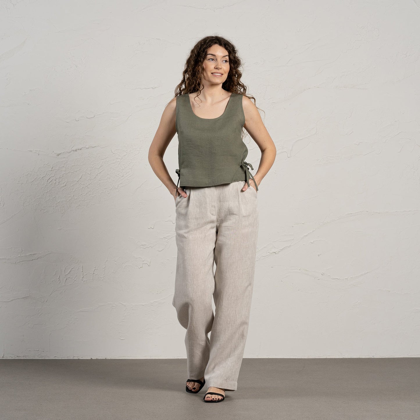 Crop Top with Side Ribbons Audrey