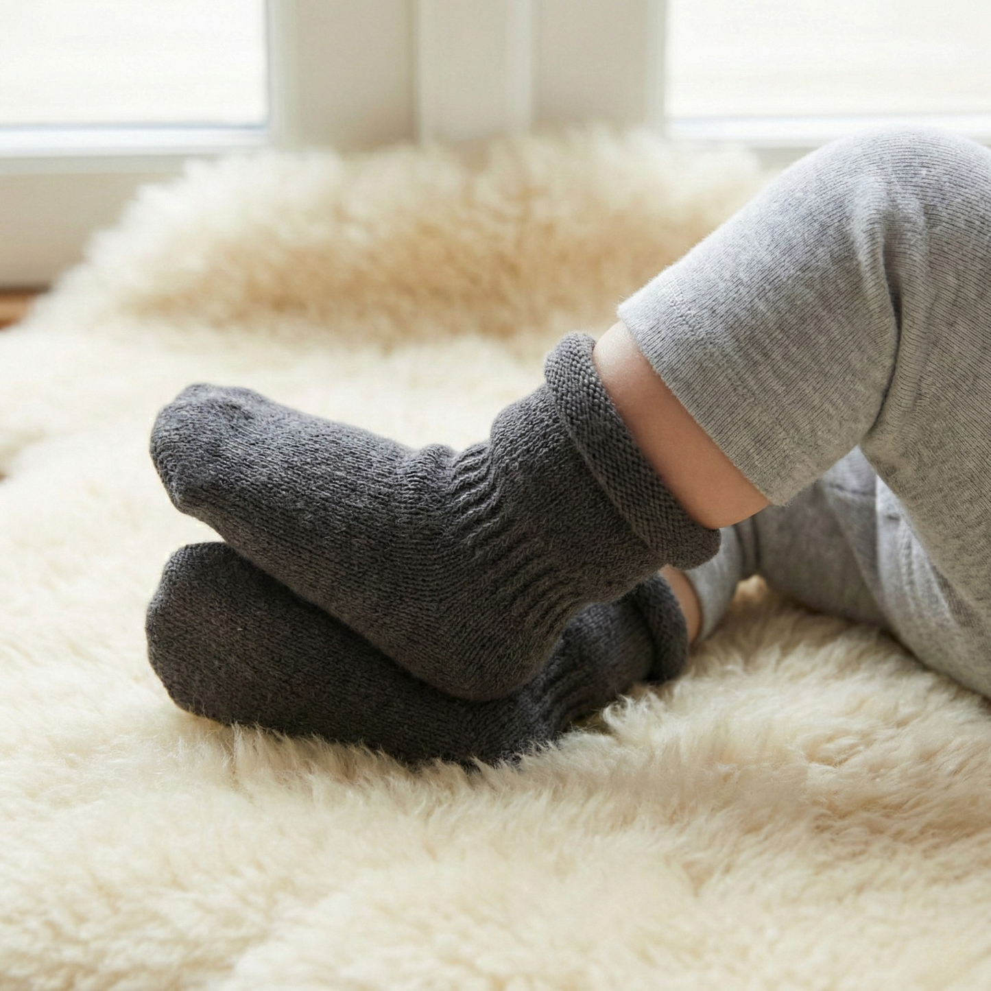 Kids' Knit Baby Socks/Mittens Cashmere Blend