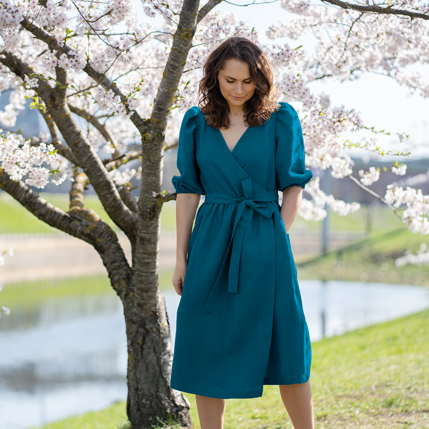 Bubble Sleeve Dress Belle
