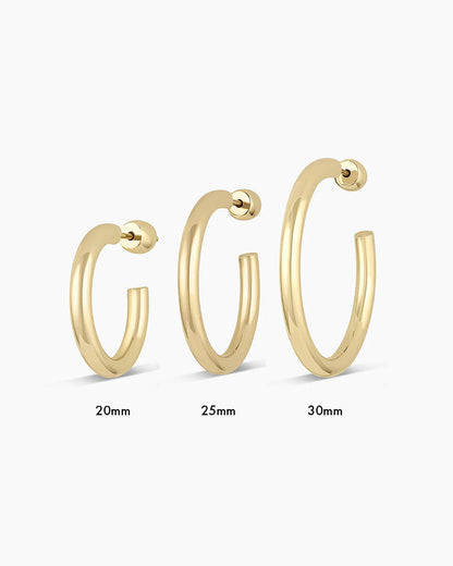 14K Gold Carter Hoops