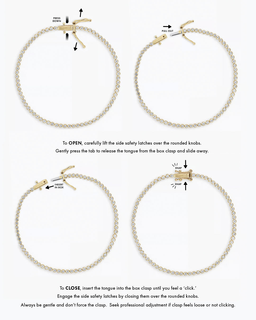 14K Melbourne Diamond Tennis Bracelet