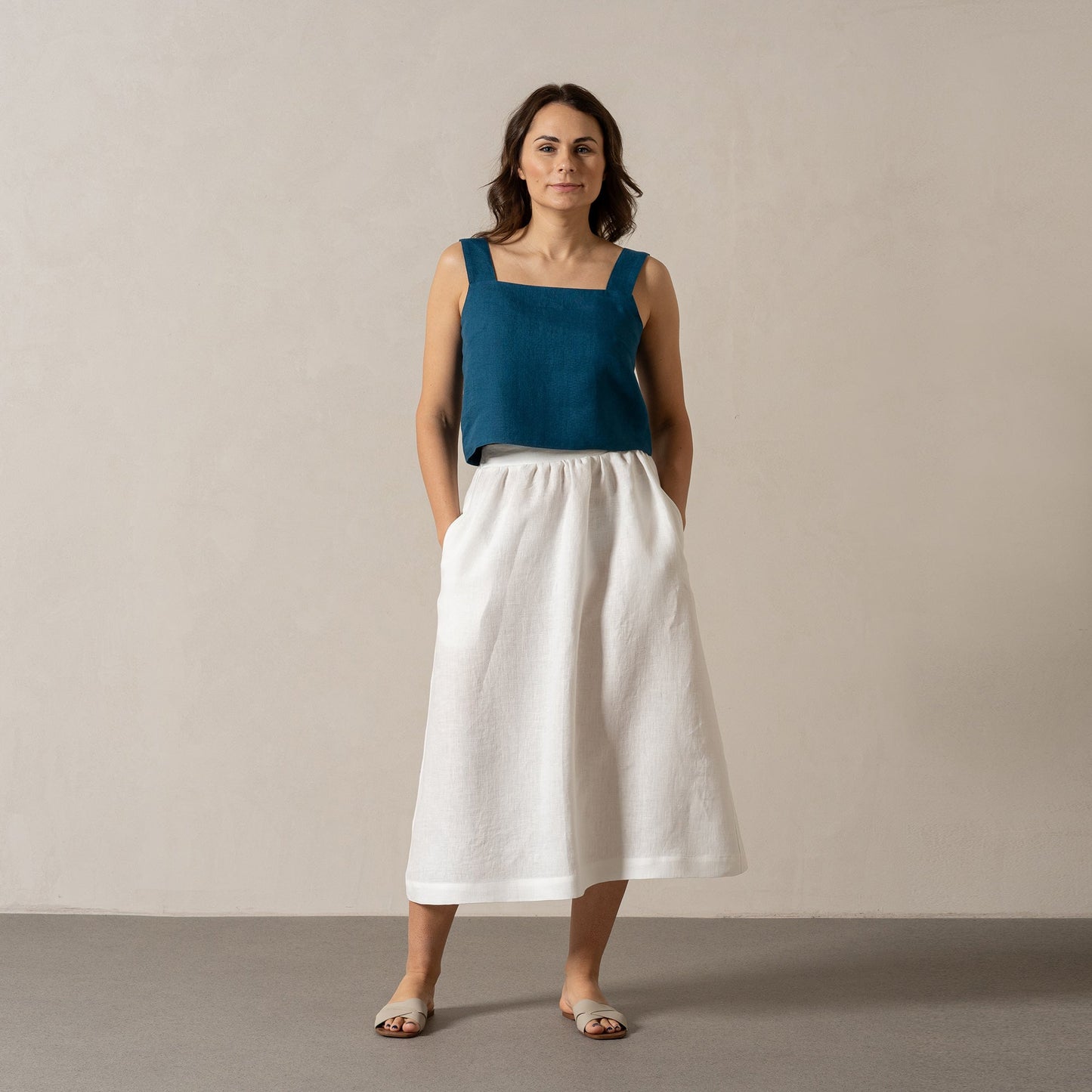Pinafore Crop Top