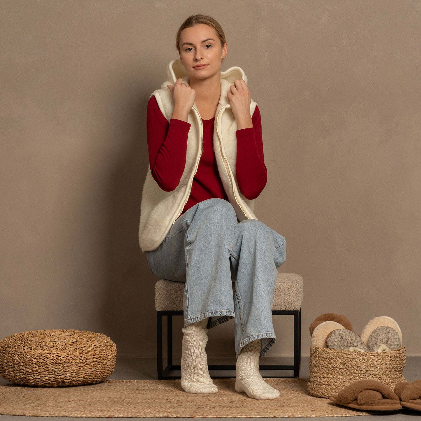 Natural Wool Socks for Women