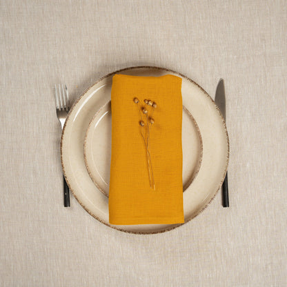Linen Holiday Celebration Napkins
