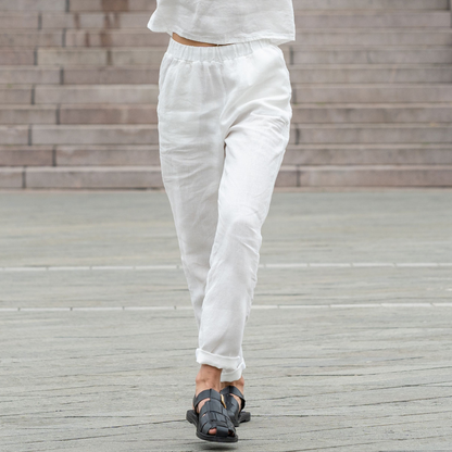 Linen Pants Dakota Pure White