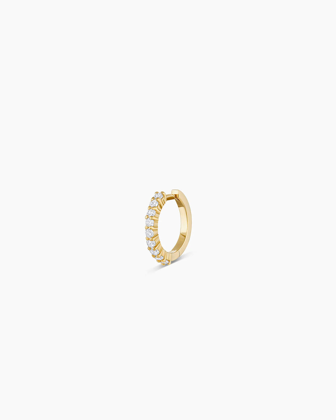 14K Diamond Single Huggie