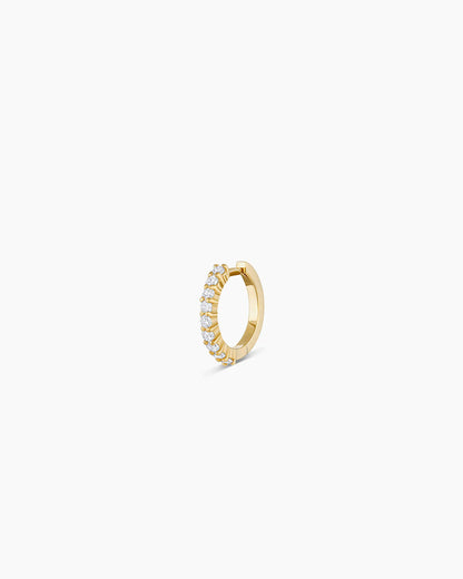 14K Diamond Single Huggie