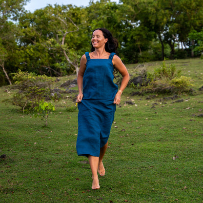 Maxi Linen Summer Dress Fiona