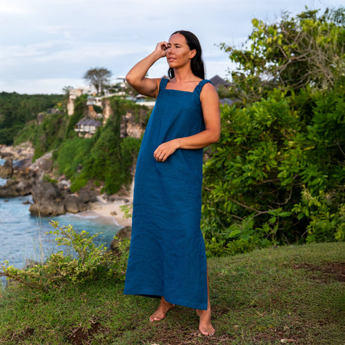 Maxi Linen Summer Dress Fiona