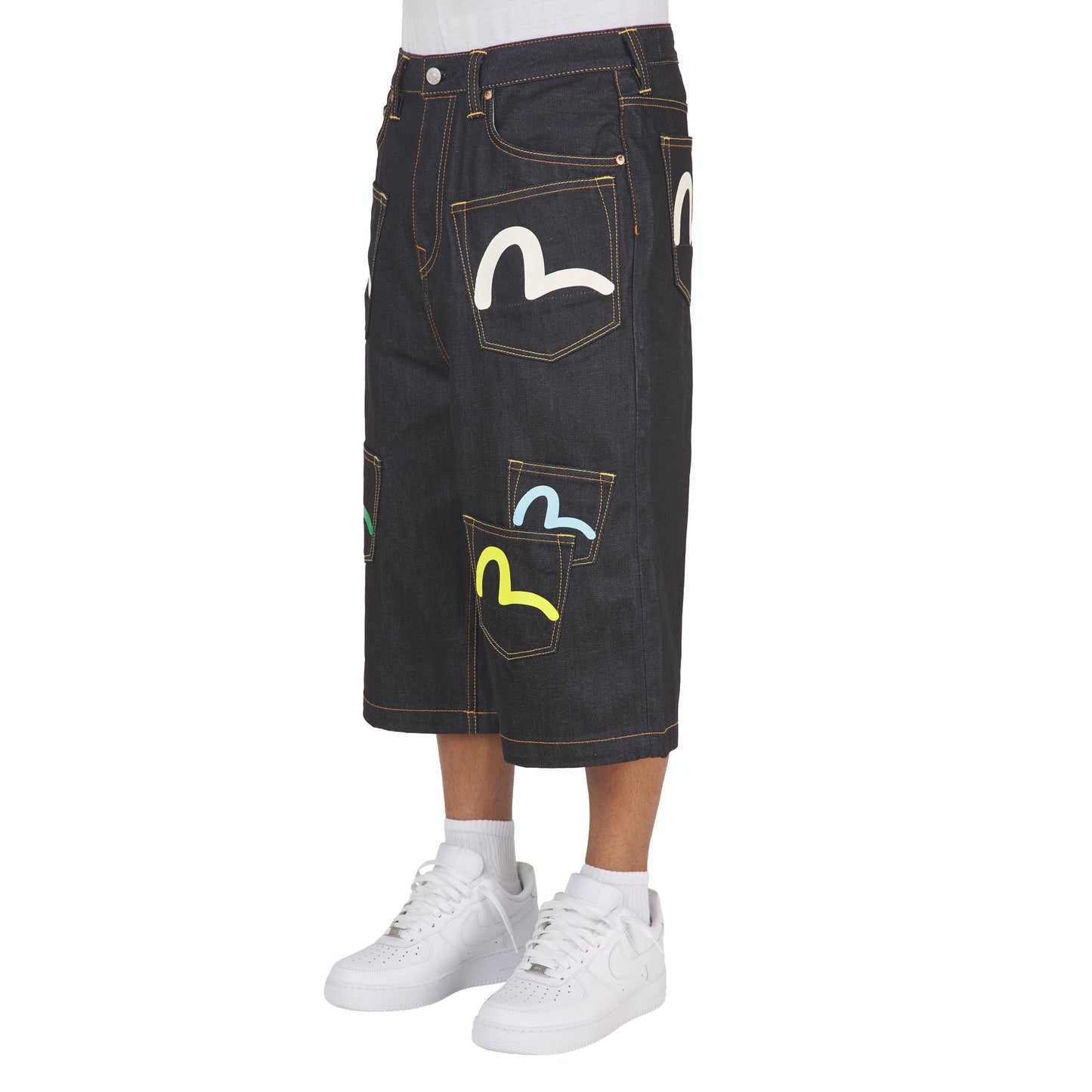 Multi Pocket Seagull Denim Short