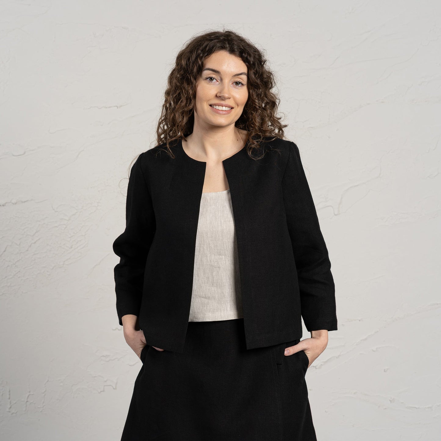 Light Linen Relaxed Jacket Eden