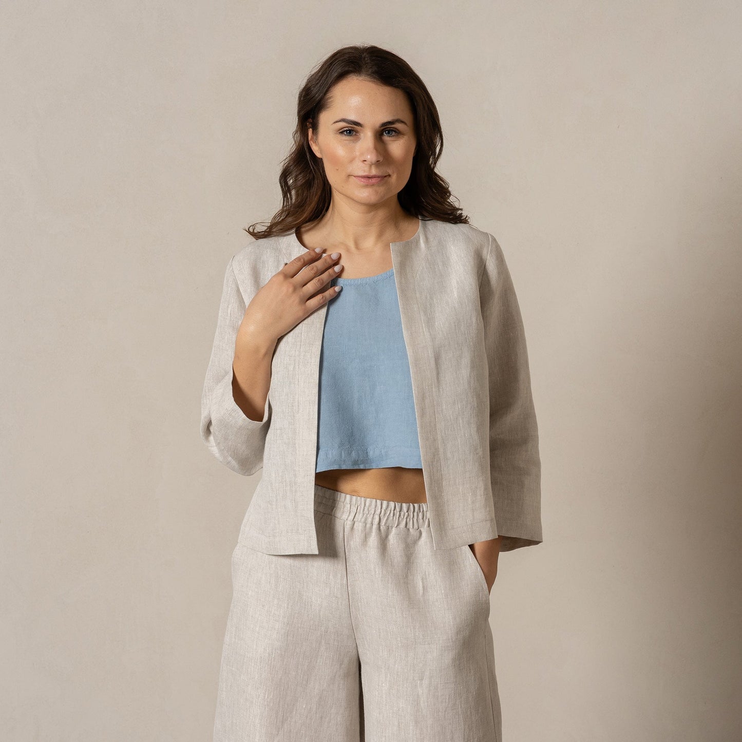 Light Linen Relaxed Jacket Eden