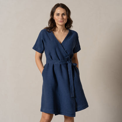 Linen Wrap Dress Eliana