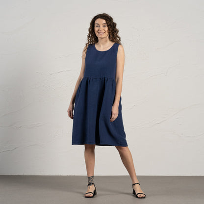 Smock Dress Eliza Storm Blue