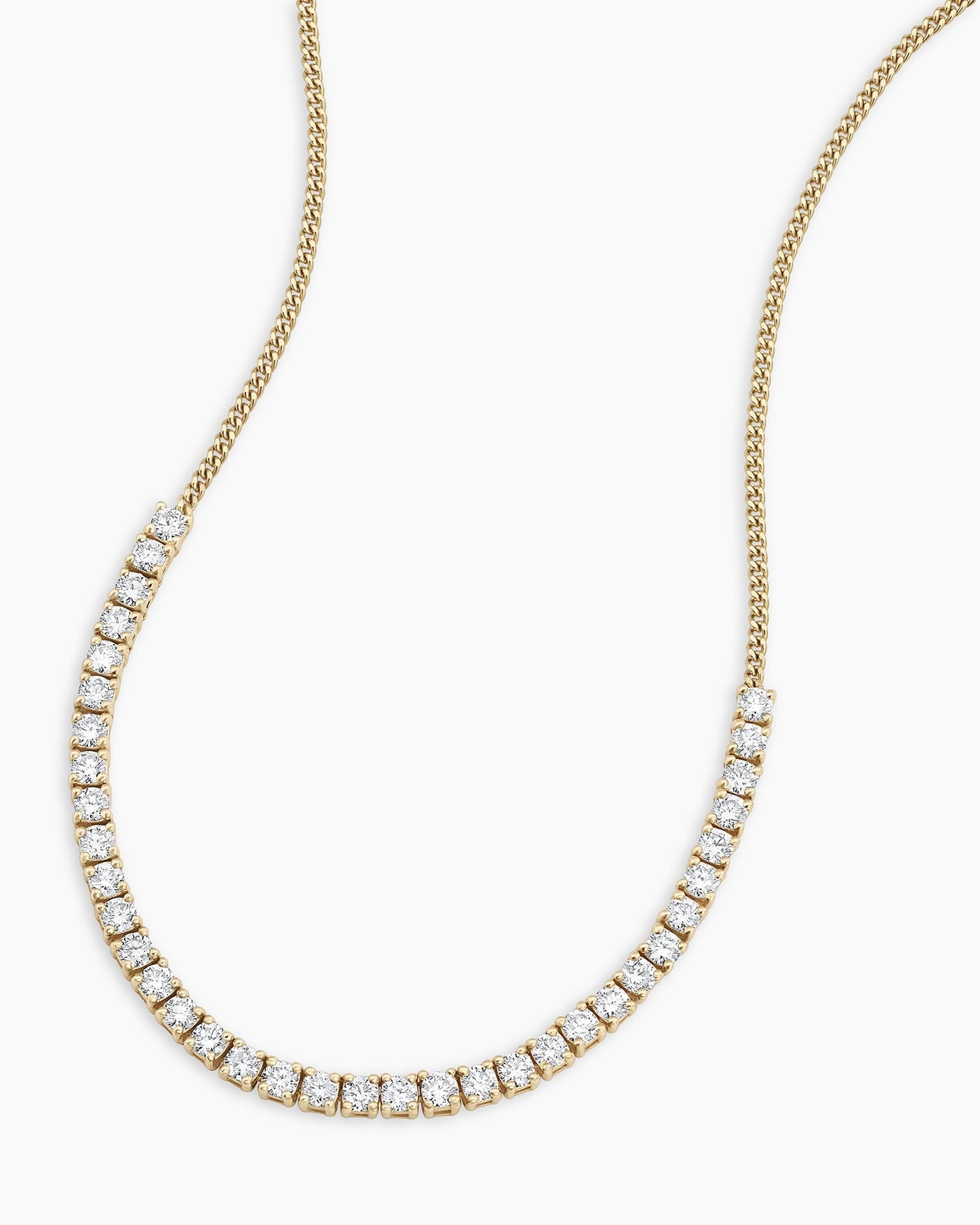 14K Diamond Melbourne Statement Row Necklace