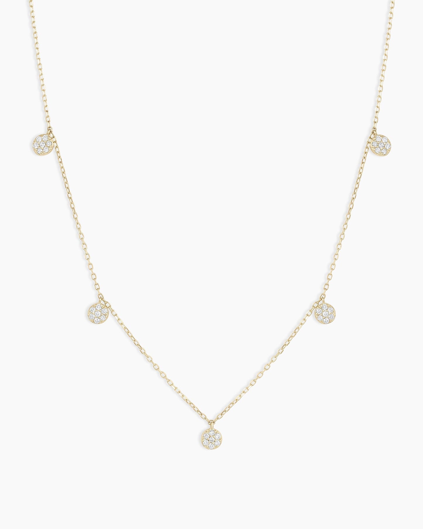 14K Diamond Pavé Flutter Necklace
