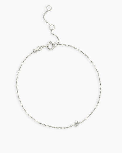 14K Diamond Pavé Alphabet Bracelet