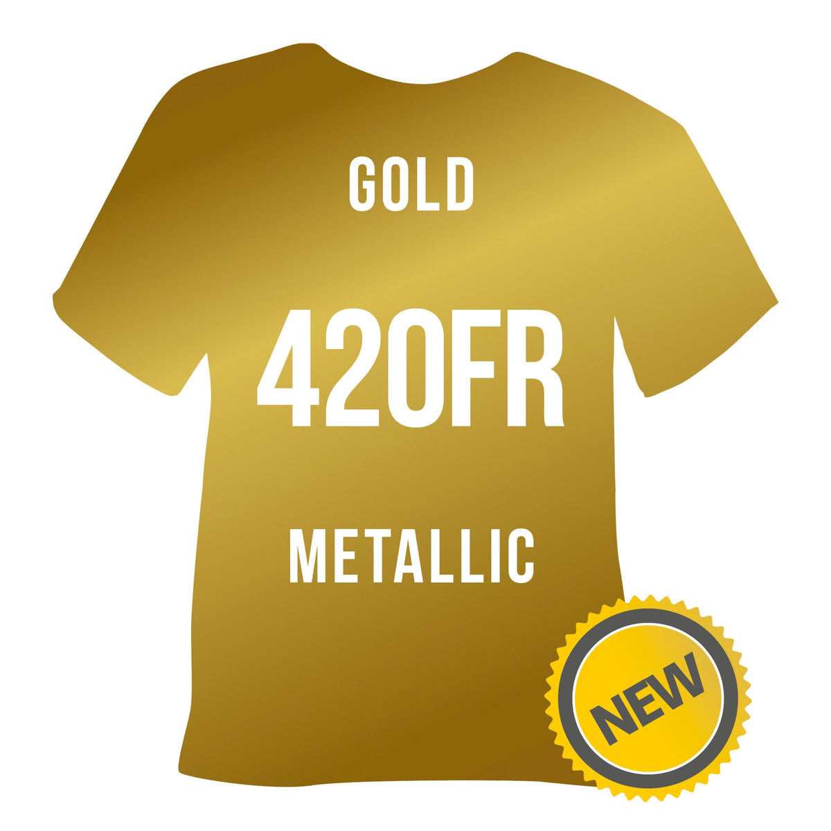 420FR Gold Metallic POLI-FLEX® FLAME RETARDANT HTV