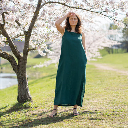 Maxi Linen Summer Dress Fiona