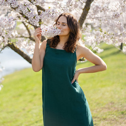 Maxi Linen Summer Dress Fiona