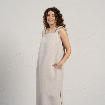 Maxi Linen Summer Dress Fiona