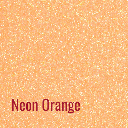 12" Neon Orange - Siser Glitter Heat Transfer Vinyl (HTV)