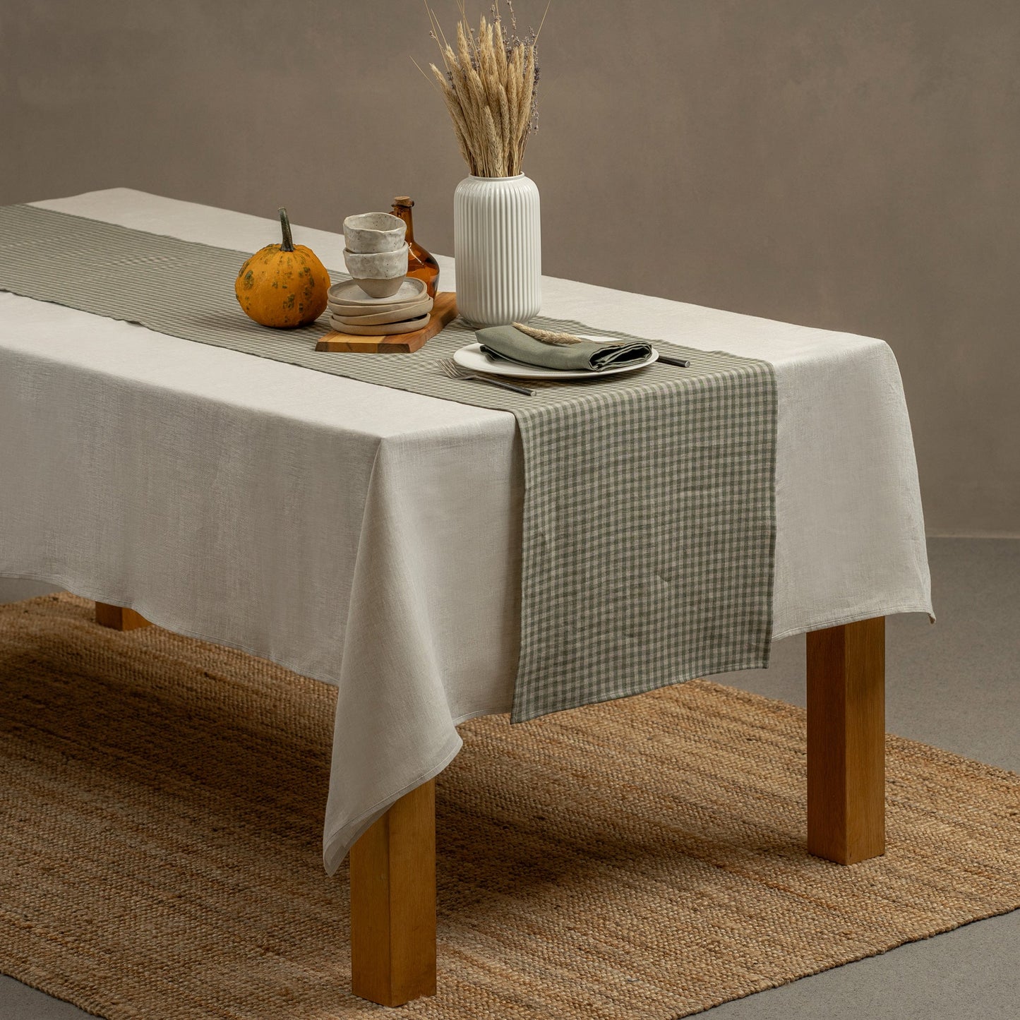 Natural 100% Linen Table Runner