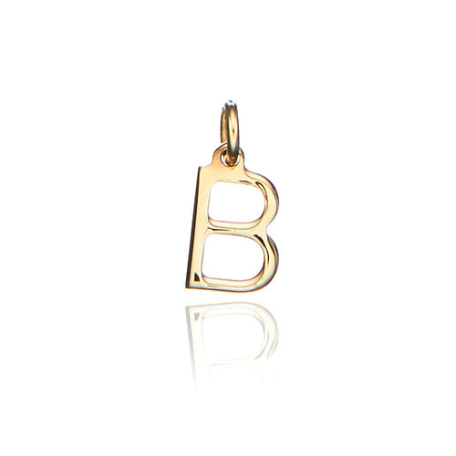 Solid Gold Individual Initial Charm