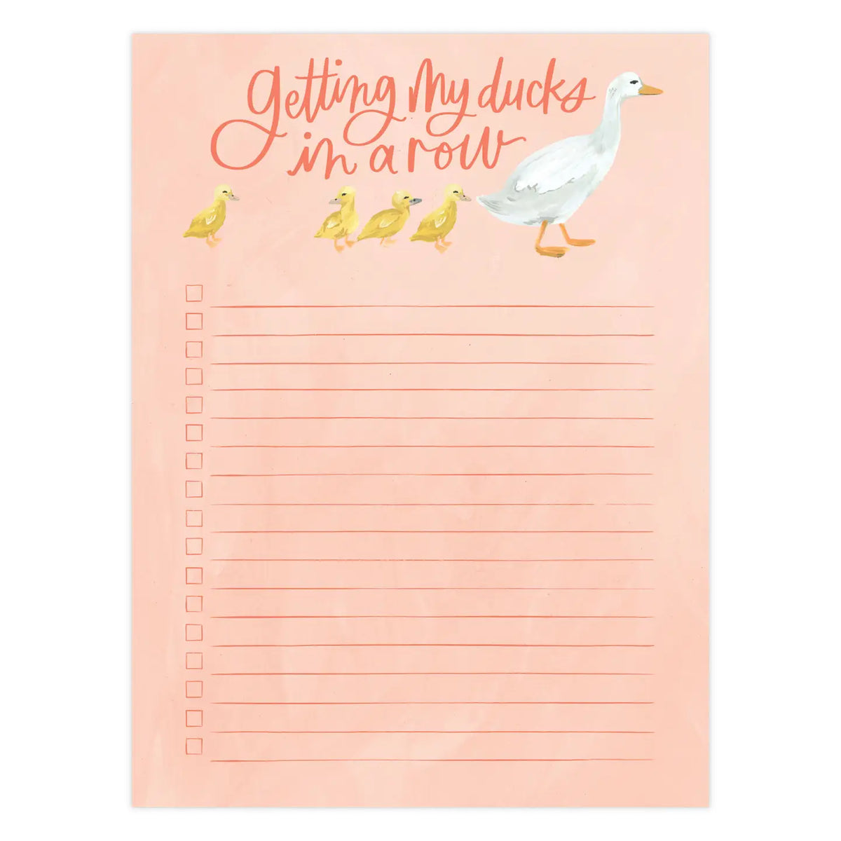 Ducks in a Row Notepad