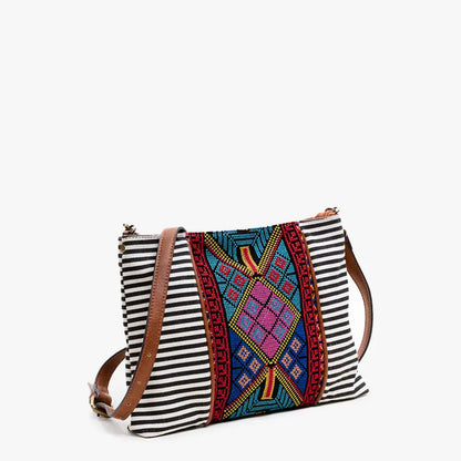 Felicity Aztec Embroidered Crossbody