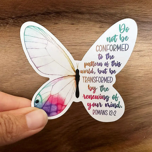 Butterfly Transformation | Christian Sticker | Watercolor
