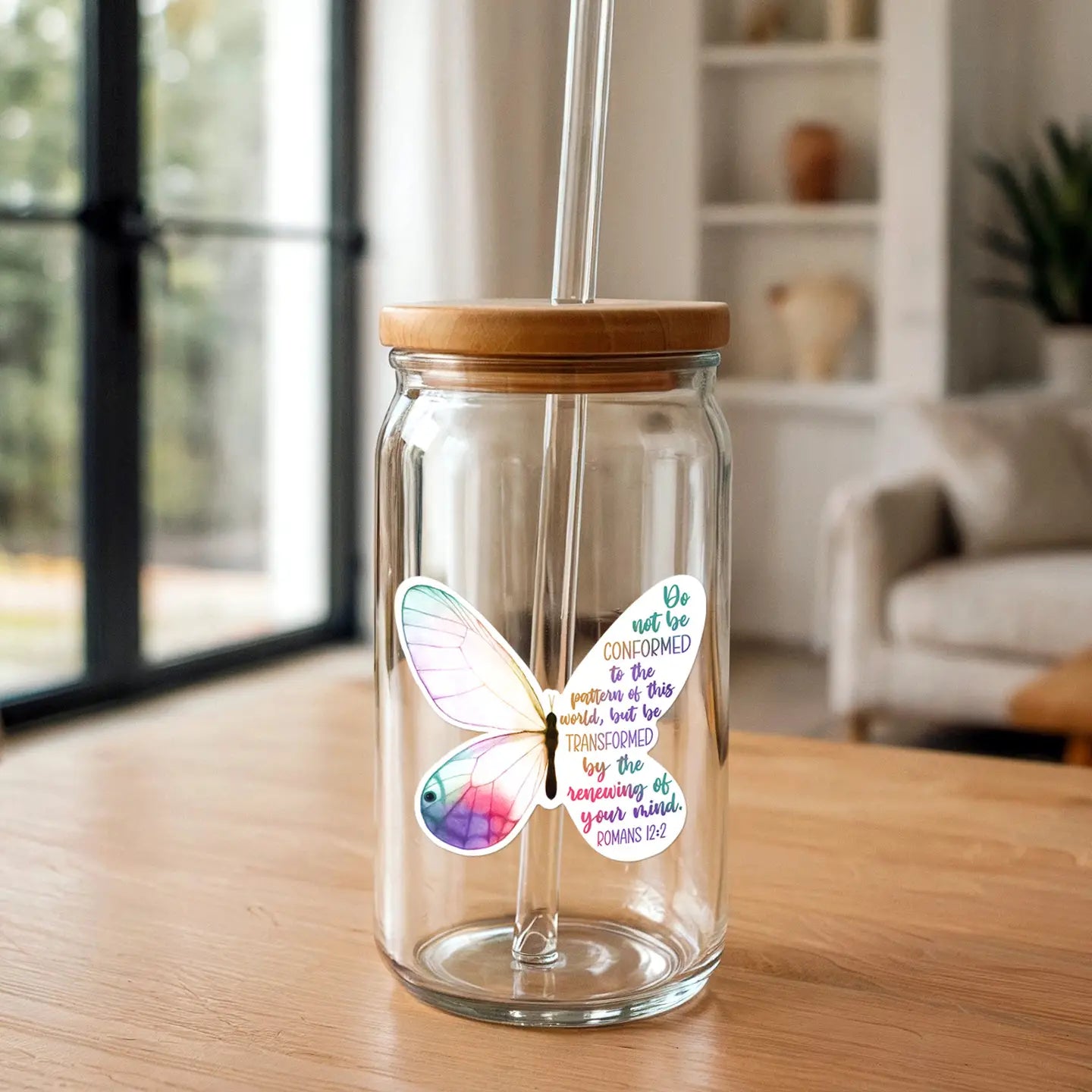 Butterfly Transformation | Christian Sticker | Watercolor