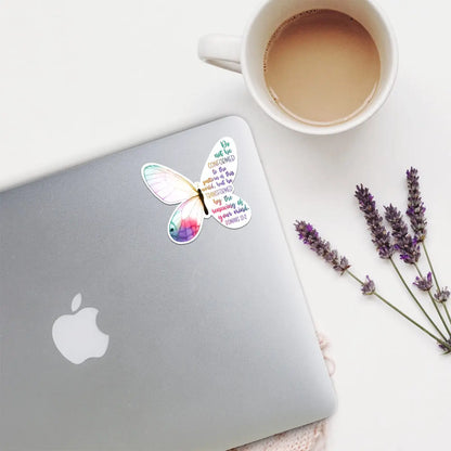 Butterfly Transformation | Christian Sticker | Watercolor